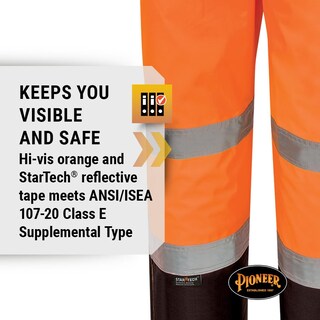 Foto 3 | Pantalones Y Overoles Pioneer Hi Vis Ripstop Impermeables Para Hombre - Venta Internacional.
