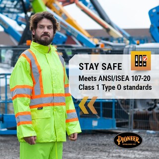 Foto 7 | Traje Impermeable Pioneer Hi Vis, Ligero E Impermeable, De Seguridad - Venta Internacional.