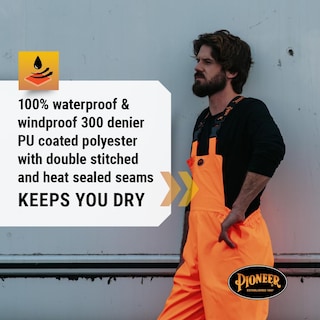 Foto 2 | Pantalones Y Overoles Pioneer Hi Vis Ripstop Impermeables Para Hombre - Venta Internacional.
