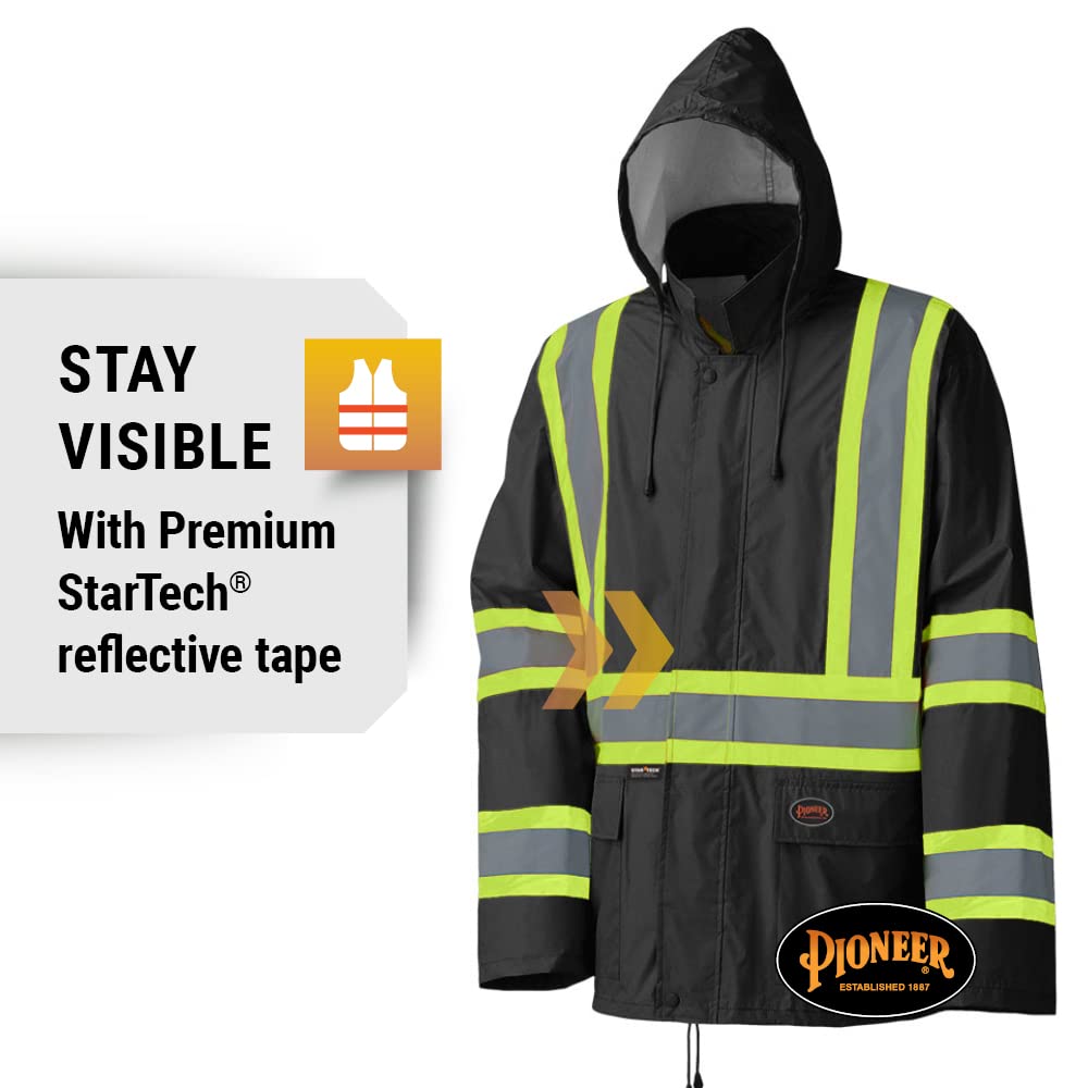 Foto 4 pulgar | Traje Impermeable Pioneer Hi Vis, Ligero E Impermeable, De Seguridad - Venta Internacional.