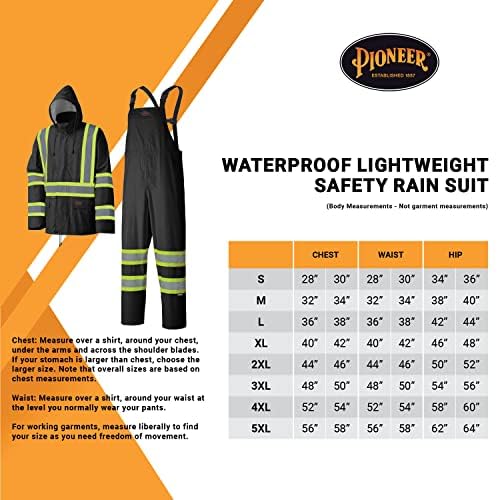 Foto 7 pulgar | Traje Impermeable Pioneer Hi Vis, Ligero E Impermeable, De Seguridad - Venta Internacional.