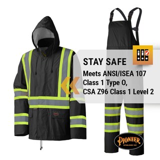 Foto 7 | Traje Impermeable Pioneer Hi Vis, Ligero E Impermeable, De Seguridad - Venta Internacional.