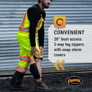 Foto 5 | Pantalones Impermeables Con Peto Pioneer Hi Vis Para Hombre Y Mujer - Venta Internacional.