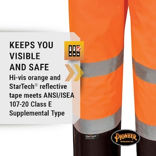 Foto 3 | Pantalones Y Overoles Pioneer Hi Vis Ripstop Impermeables Para Hombre - Venta Internacional.