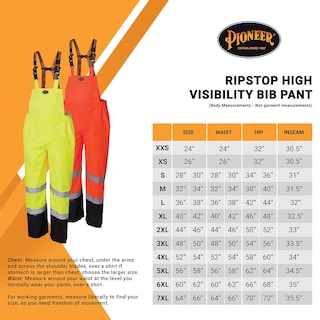 Foto 6 | Pantalones Y Overoles Pioneer Hi Vis Ripstop Impermeables Para Hombre - Venta Internacional.