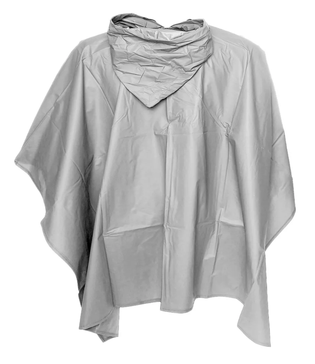 Foto 6 pulgar | Capa Impermeable Portátil Para Lluvia Tipo Manga Con Capucha Gris