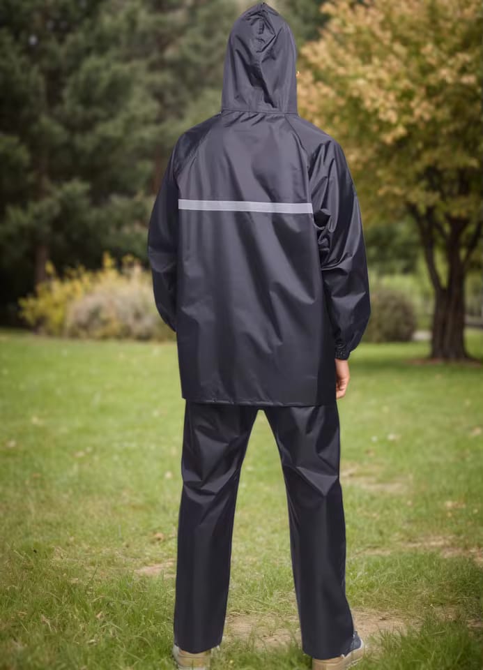 Foto 3 | Conjunto De Impermeable Para Motociclistas Con Tira Reflejante