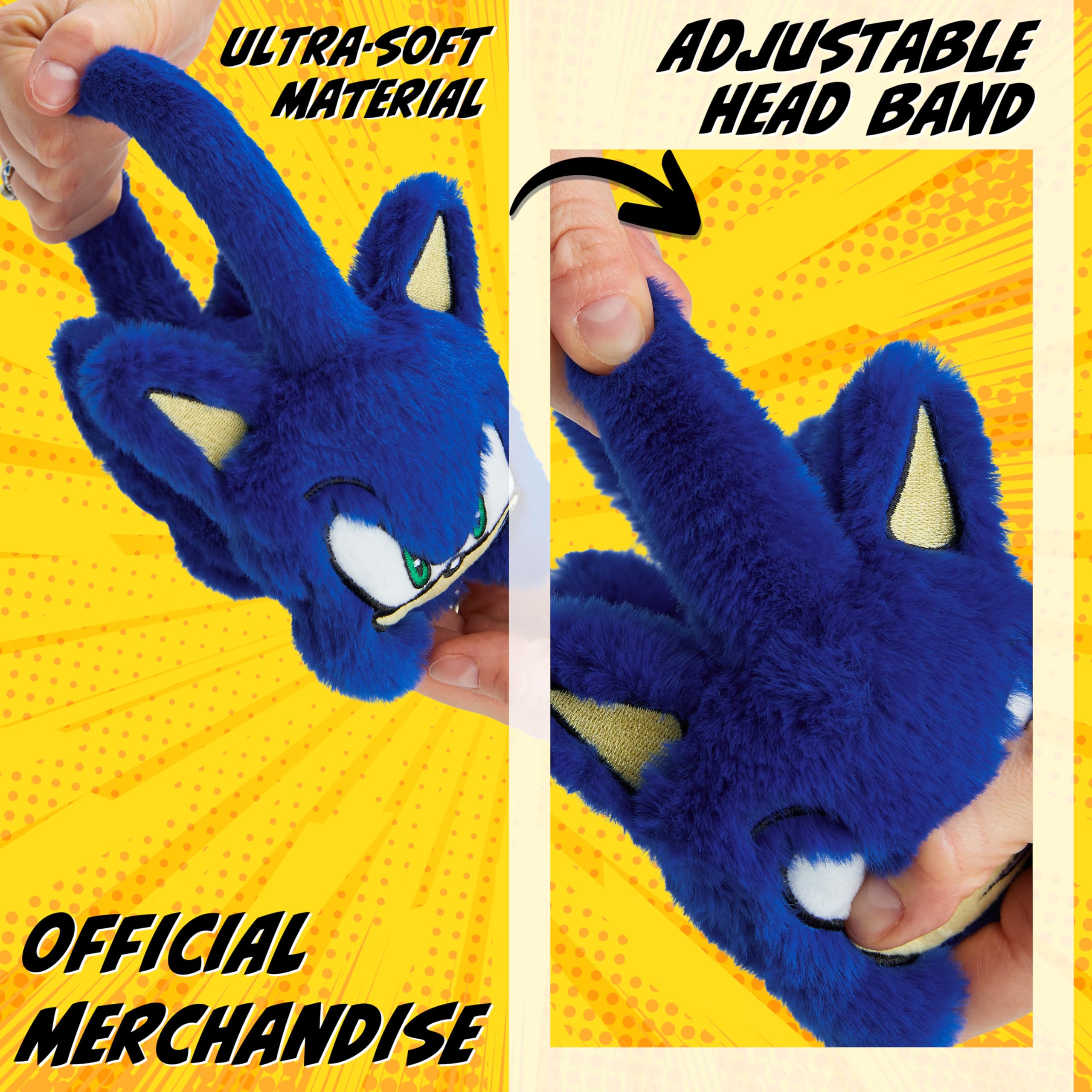 Foto 6 | Orejeras Sonic The Hedgehog Para Niños, Suaves Y Esponjosas, Para Invierno - Venta Internacional.