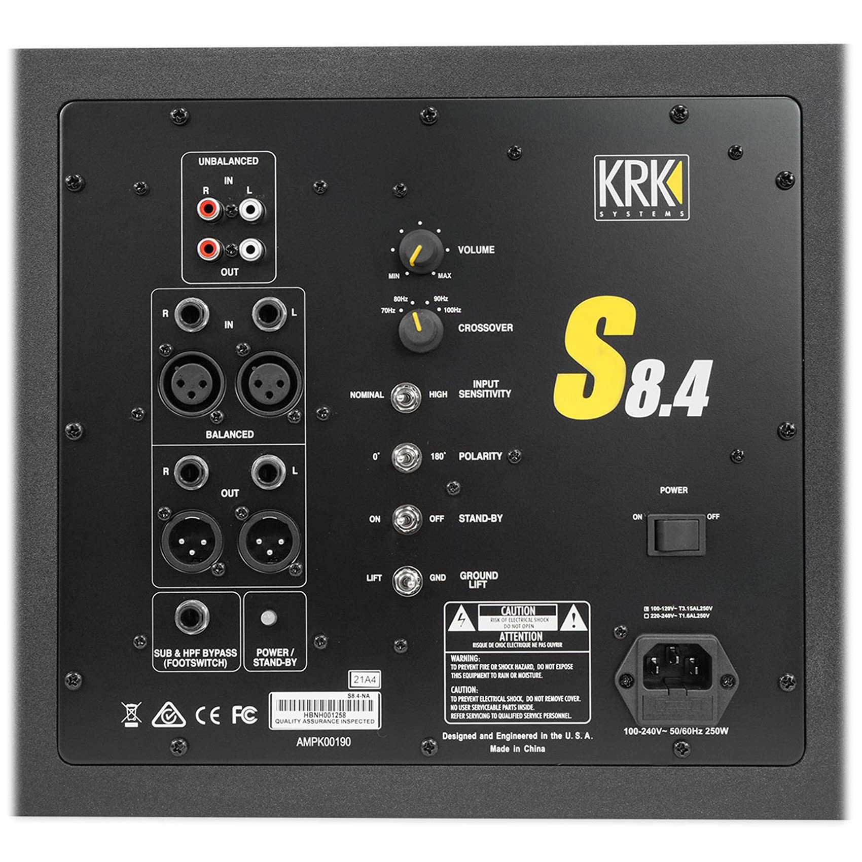 Foto 7 pulgar | Subwoofer De Estudio Krk S8.4 S8 Generation 4 8 109 W Con Alimentación - Venta Internacional.