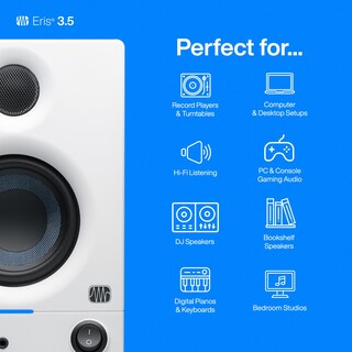Foto 3 | Monitores Media Reference Presonus Eris De 3,5 Pulgadas En Blanco - Venta Internacional.