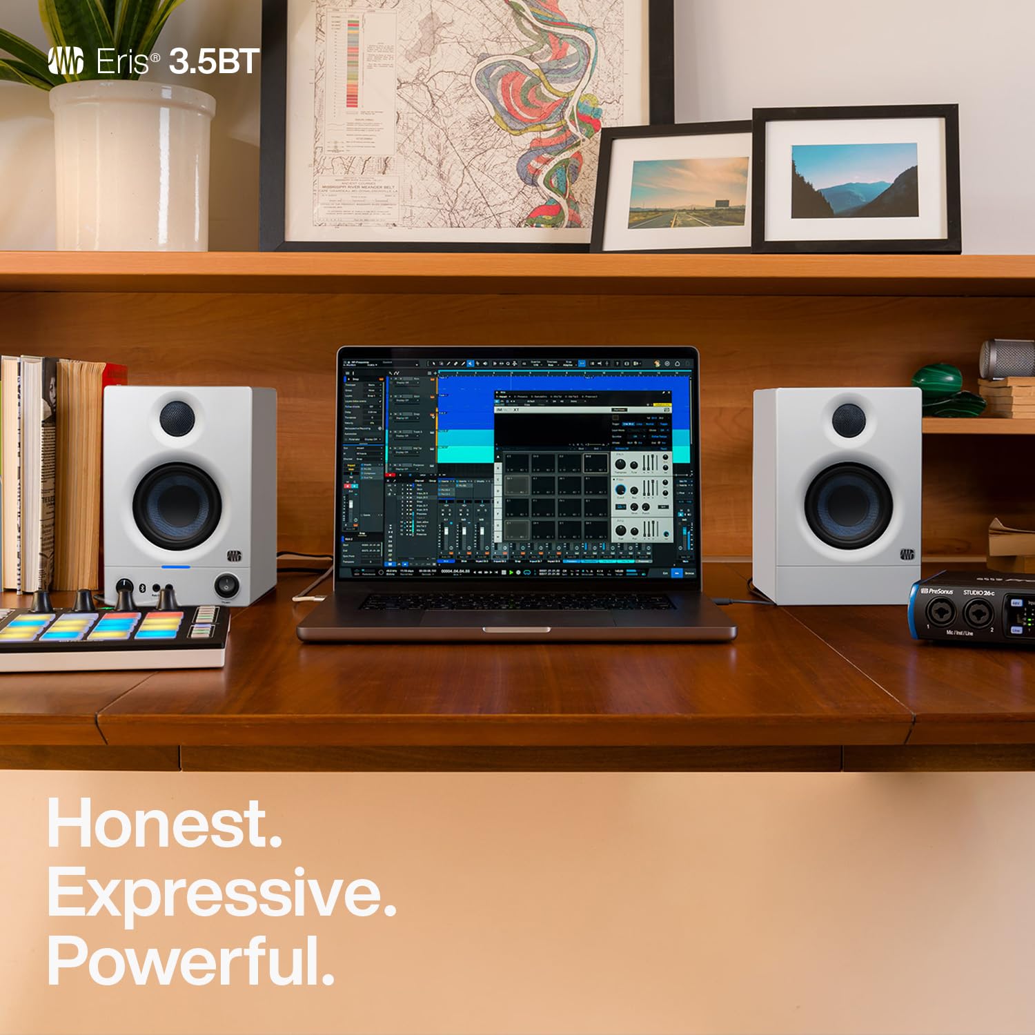 Foto 3 pulgar | Monitores De Estudio Presonus Eris De 3,5 Pulgadas Con Bluetooth - Blanco - Venta Internacional.