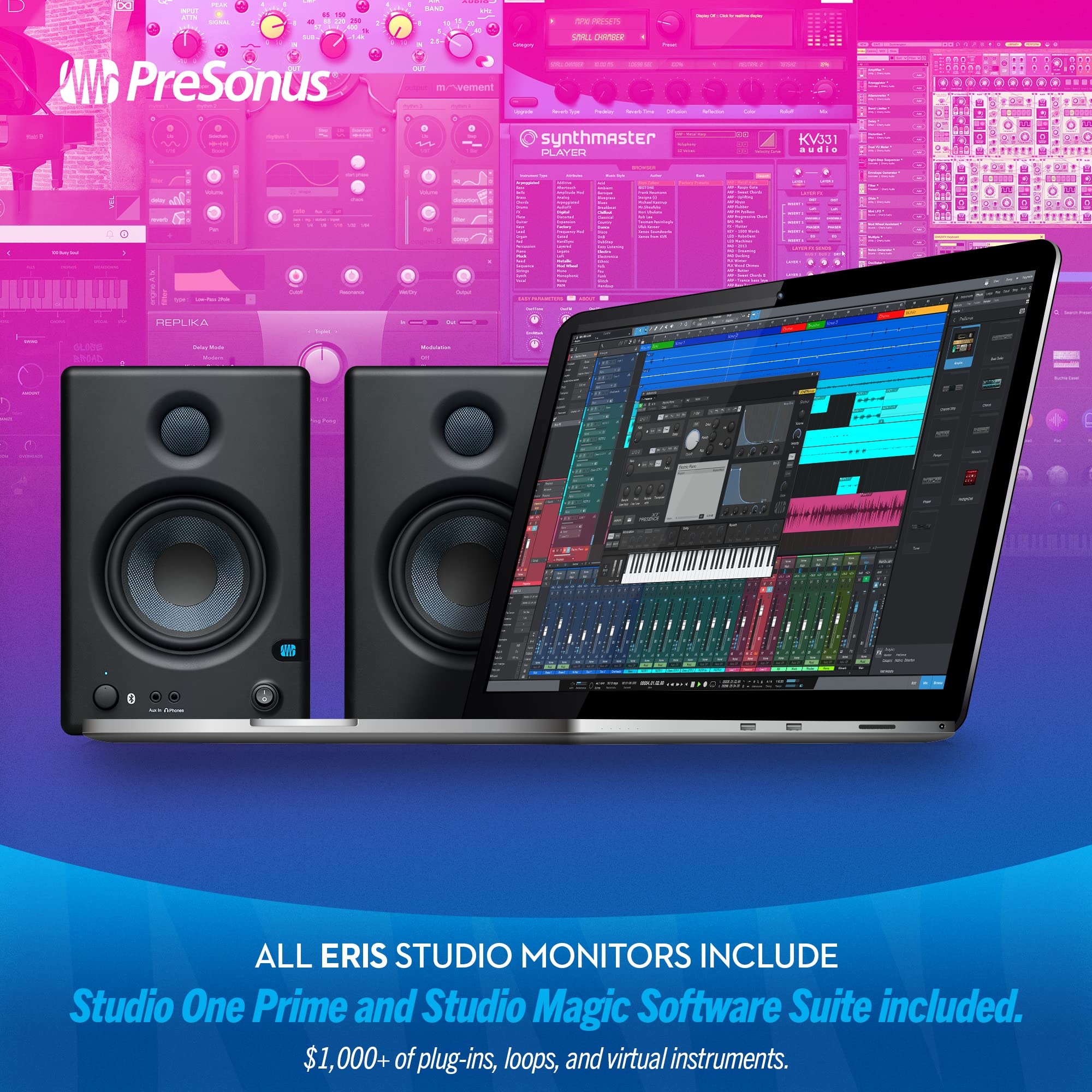 Foto 4 pulgar | Monitores De Estudio Presonus Eris E4.5 Bt-4.5 Near Field Con Bluetooth - Venta Internacional.