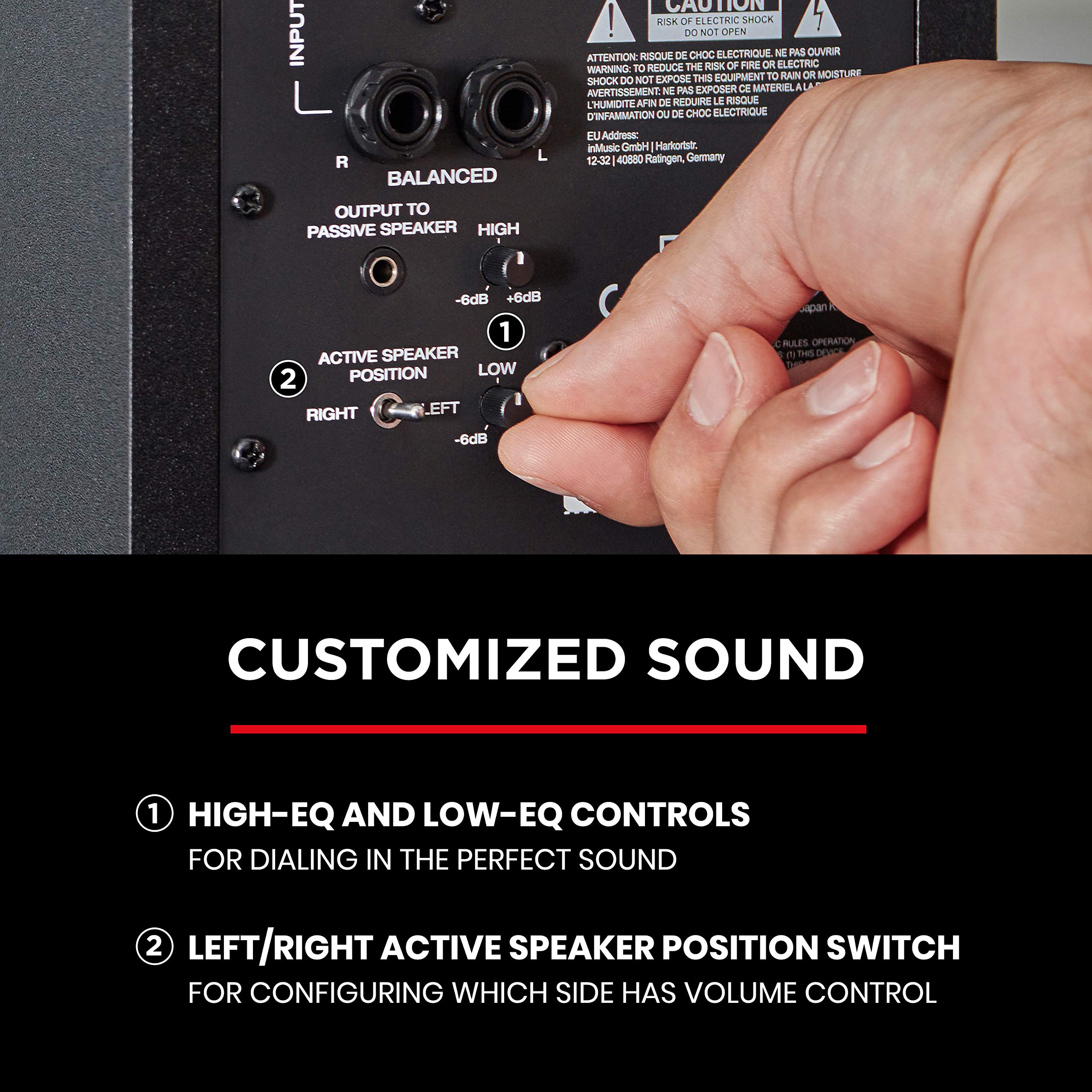 Foto 5 pulgar | Studio Monitors M-audio Bx3 3.5 Hd - Par De Altavoces Para Pc (120 W), Color Negro - Venta Internacional.