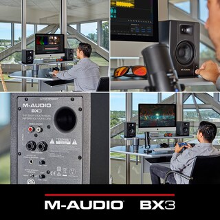 Foto 7 | Studio Monitors M-audio Bx3 3.5 Hd - Par De Altavoces Para Pc (120 W), Color Negro - Venta Internacional.