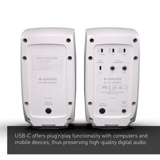 Foto 2 | Sistema De Monitoreo De Escritorio Adam Audio D3v Usb-c (par, Blanco) - Venta Internacional.