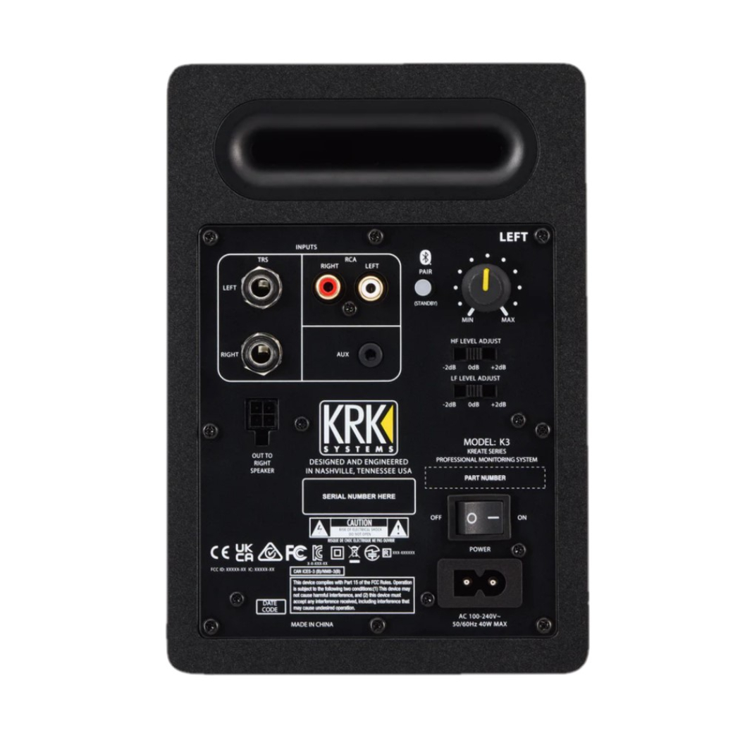 Foto 4 | Par De Monitores De Estudio Krk K3-na  3.5''  65w  Entrada Total Trs 1/4'' Rca.