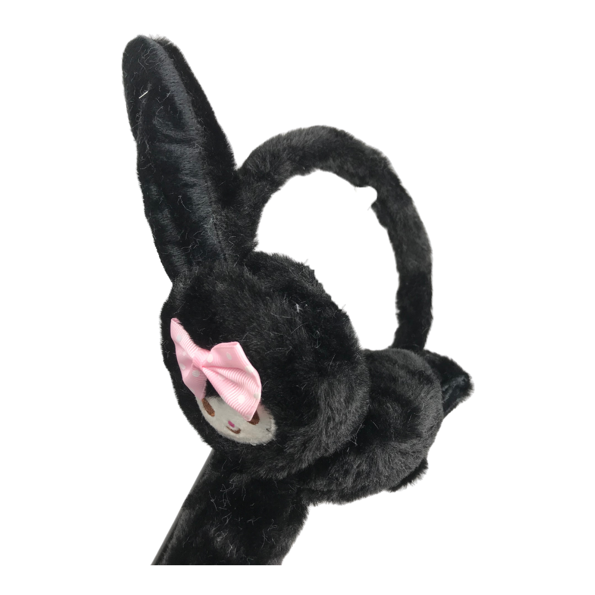 Orejera Afelpada Interactiva Led Sanrio Negro Kuromi