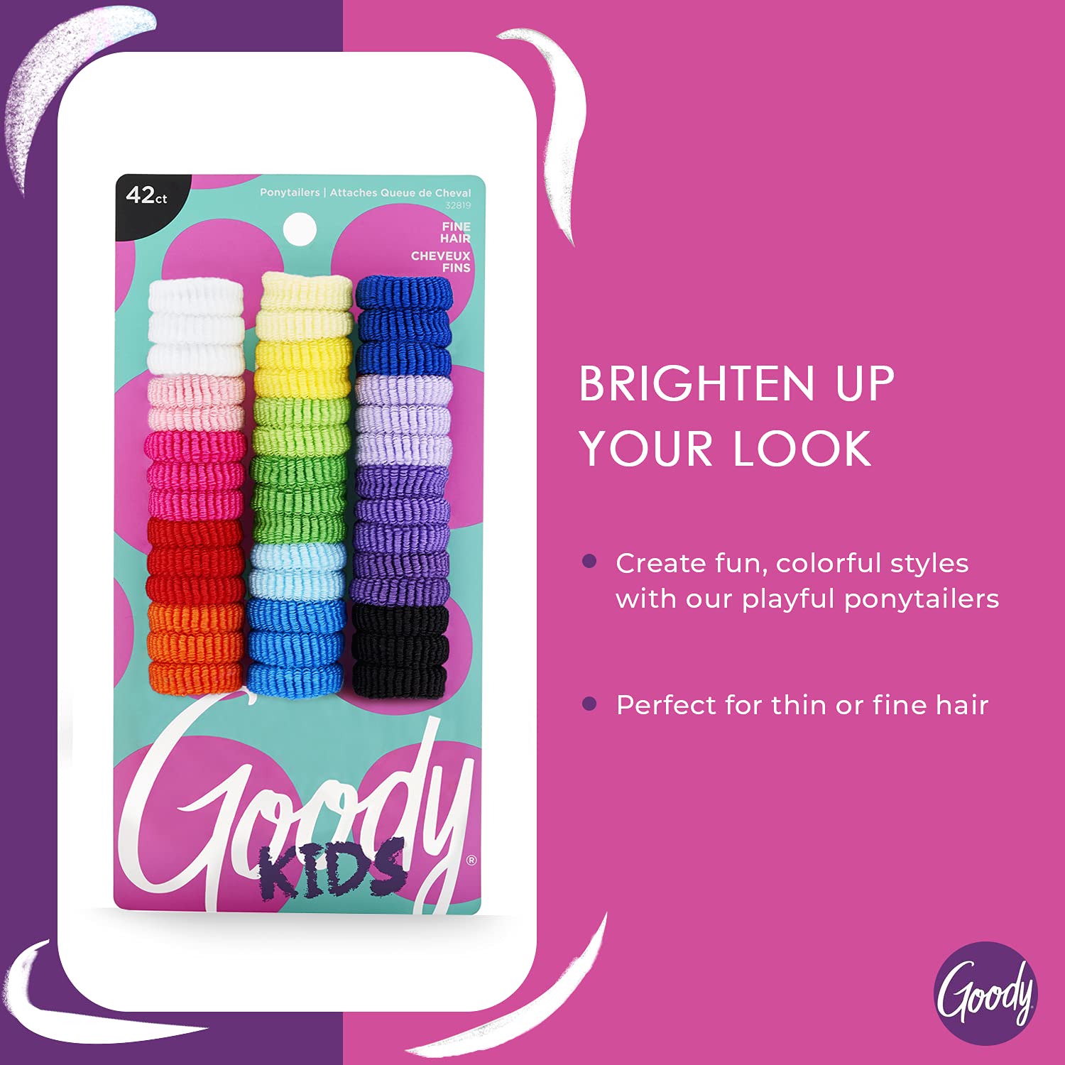 Foto 3 pulgar | Accesorios Para El Cabello Goody Kids Ouchless Tiny Terry Ponytailers - Venta Internacional.
