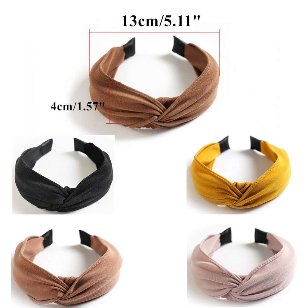 Foto 4 pulgar | Turbante Anudado Huoguo Con Diademas Para Mujer En Tela - Venta Internacional.