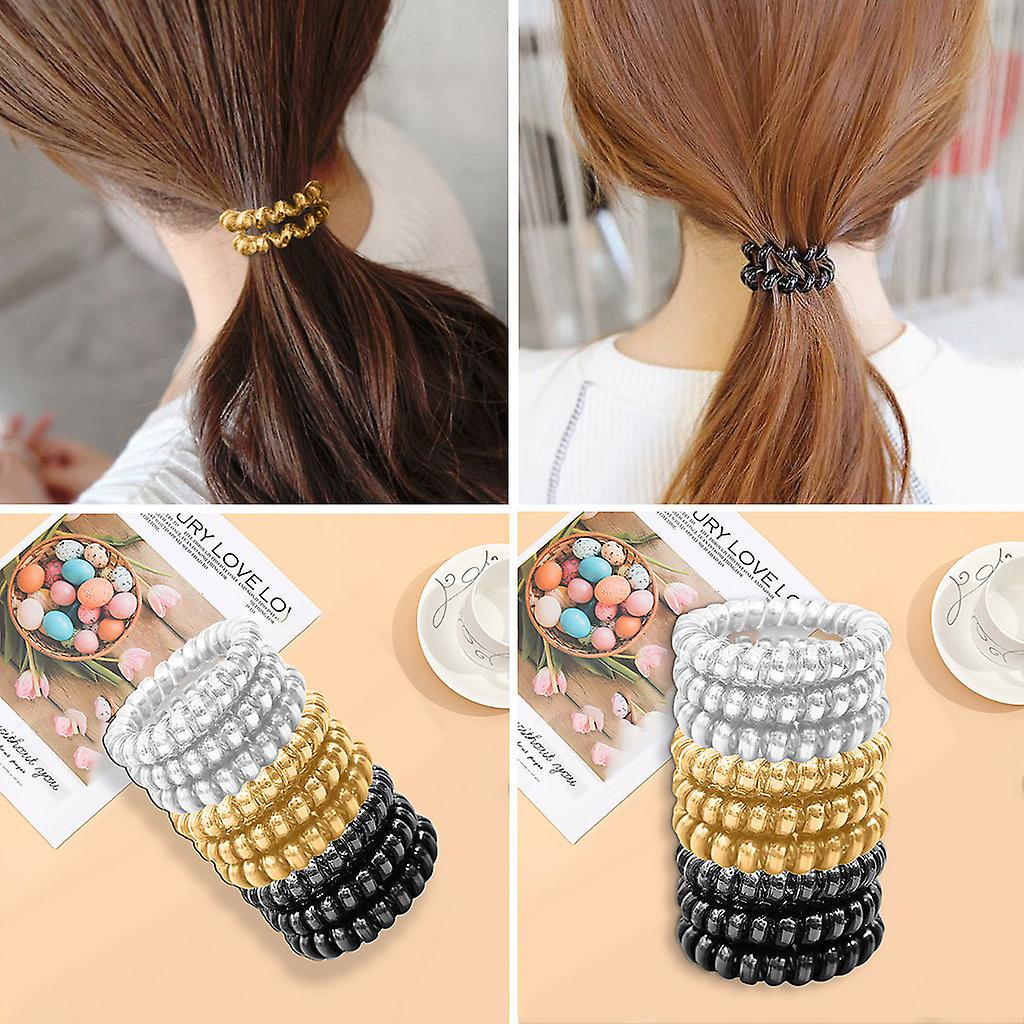 Foto 3 pulgar | Hair Band Huoguo Línea Telefónica Elástica Transparente Para Mujer - Venta Internacional.
