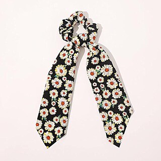 Foto 3 | Pañuelo De Seda Estampado Con Cinta Para El Pelo Intestino Grueso Huoguo - Venta Internacional.