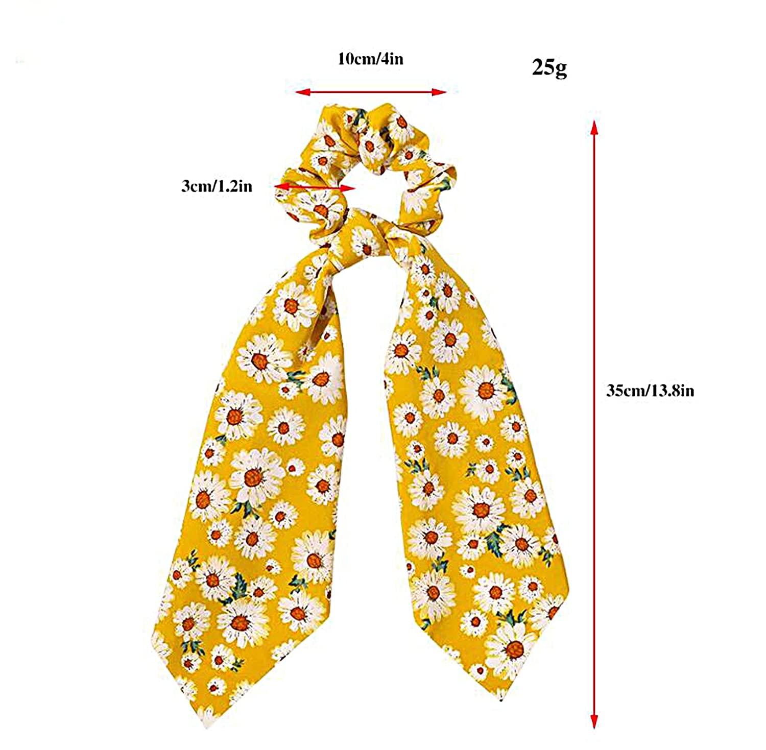 Foto 2 pulgar | Pañuelo De Seda Estampado Con Cinta Para El Pelo  Intestino Grueso Huoguo - Venta Internacional.