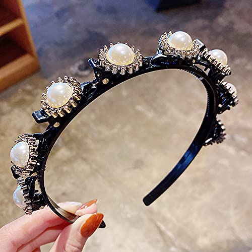 Foto 3 pulgar | Diadema Huoguo Para Niña Con Flequillo Doble Con 8 Clips  3 Unidades - Venta Internacional.