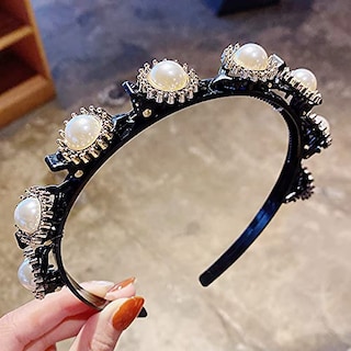 Foto 2 | Diadema Huoguo Para Niña Con Flequillo Doble Con 8 Clips 3 Unidades - Venta Internacional.