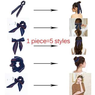 Foto 3 | Hair Scrunchies Bufandas Cuadradas Bandas Elásticas Para El Pelo Para Niñas - Venta Internacional.