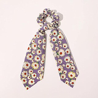 Foto 3 | Pañuelo De Seda Estampado Con Cinta Para El Pelo Intestino Grueso Huoguo - Venta Internacional.