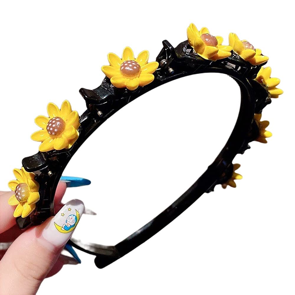 Foto 2 pulgar | Diadema Huoguo Para Niña Con Flequillo Doble Con 8 Clips  3 Unidades - Venta Internacional.