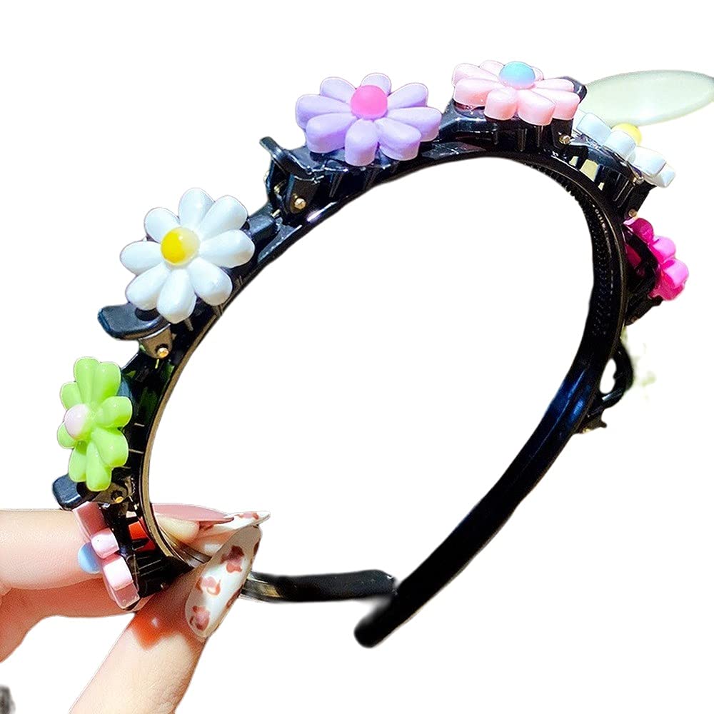Foto 3 pulgar | Diadema Huoguo Para Niña Con Flequillo Doble Con 8 Clips  3 Unidades - Venta Internacional.