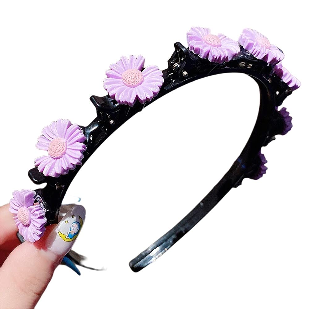 Foto 4 pulgar | Diadema Huoguo Para Niña Con Flequillo Doble Con 8 Clips  3 Unidades - Venta Internacional.