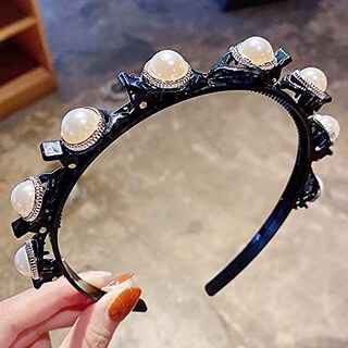 Foto 3 | Diadema Huoguo Para Niña Con Flequillo Doble Con 8 Clips 3 Unidades - Venta Internacional.