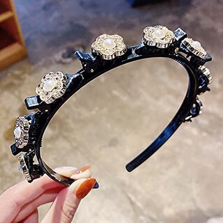 Foto 4 | Diadema Huoguo Para Niña Con Flequillo Doble Con 8 Clips 3 Unidades - Venta Internacional.