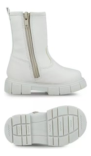 Foto 5 | Botas Altas Zapakids Zk637 Sintético Latte Zapato Casual
