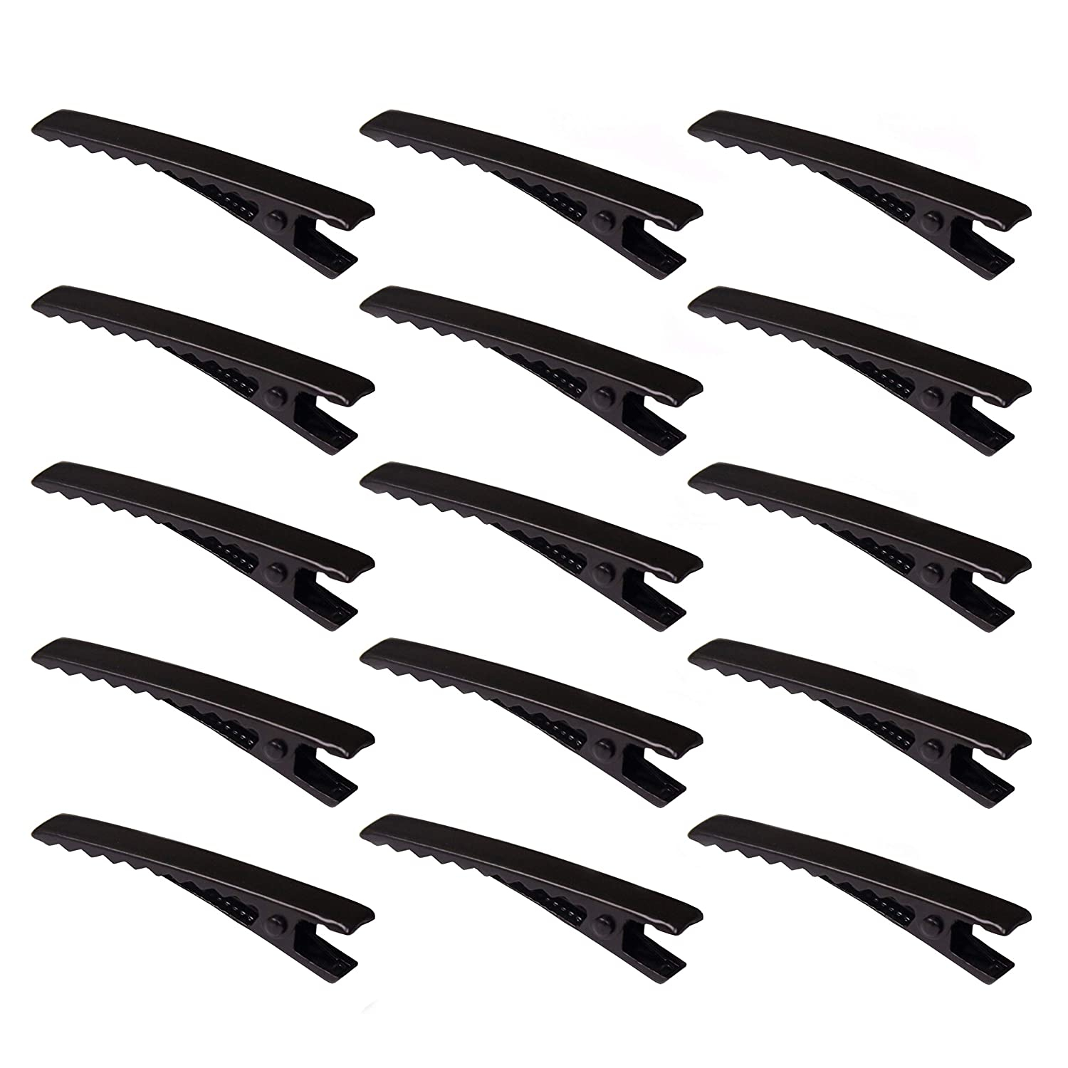 Foto 1 | Pinza Para El Pelo Jieyou En Forma De Cocodrilo, Metal Negro, 45 Mm, Paquete De 50 - Venta Internacional.
