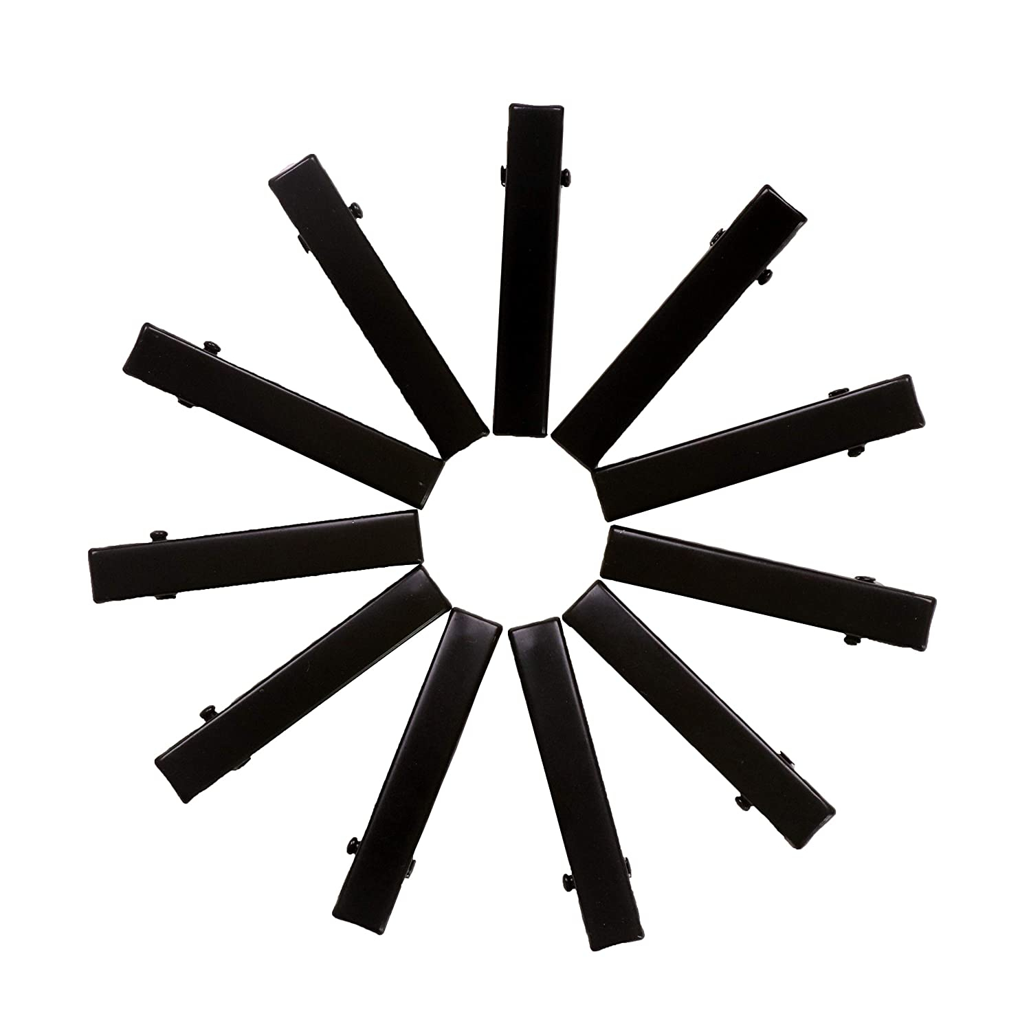 Foto 2 | Pinza Para El Pelo Jieyou En Forma De Cocodrilo, Metal Negro, 45 Mm, Paquete De 50 - Venta Internacional.