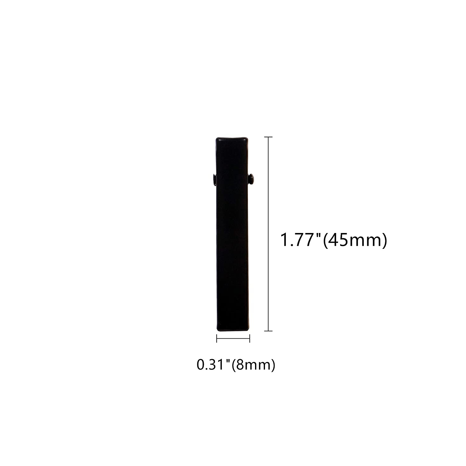 Foto 4 | Pinza Para El Pelo Jieyou En Forma De Cocodrilo, Metal Negro, 45 Mm, Paquete De 50 - Venta Internacional.