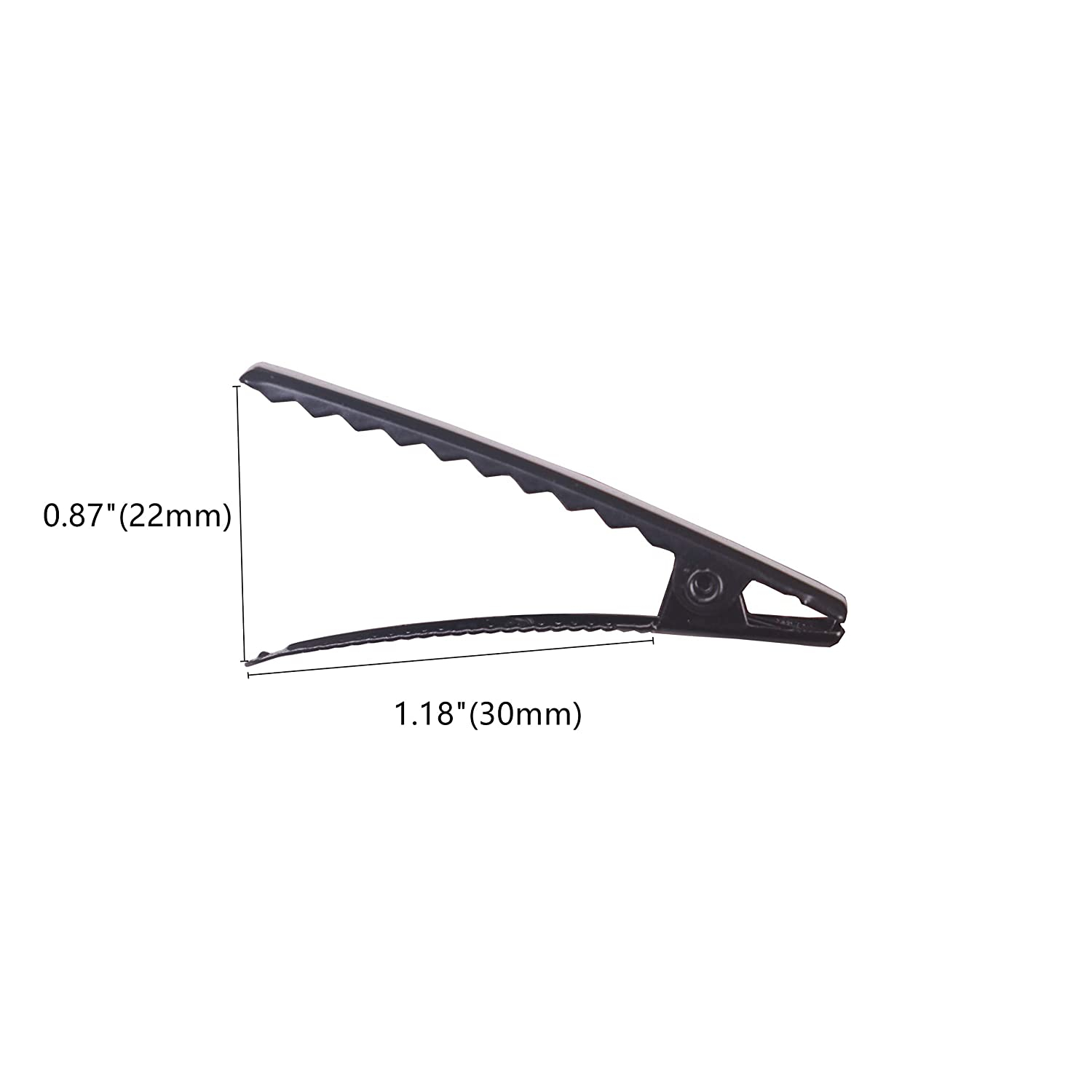 Foto 6 pulgar | Pinza Para El Pelo Jieyou En Forma De Cocodrilo, Metal Negro, 45 Mm, Paquete De 50 - Venta Internacional.