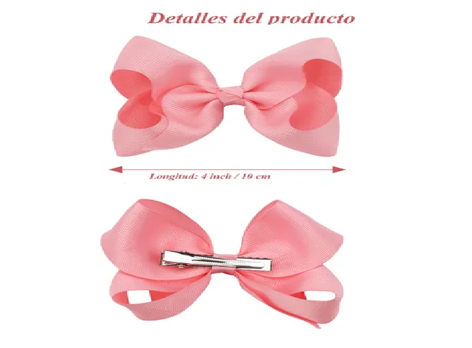 Foto 4 pulgar | 40 Xtellar Pinzas Para Niñas Bebé Lazos, Pinzas Pelo Niña