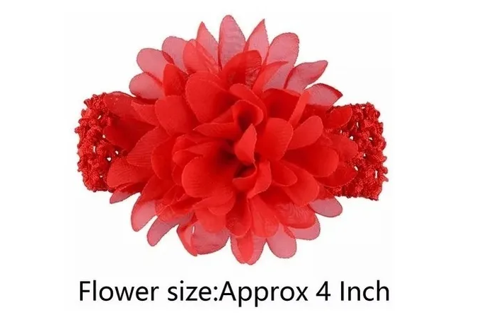 Foto 2 | Diadema Xtellar Elástica Con Flores De Encaje Para Niñas, 18 Colores