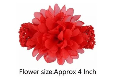 Foto 2 | Diadema Xtellar Elástica Con Flores De Encaje Para Niñas, 18 Colores