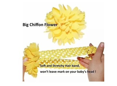 Foto 3 | Diadema Xtellar Elástica Con Flores De Encaje Para Niñas, 18 Colores