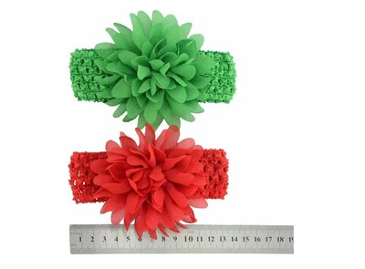 Foto 4 | Diadema Xtellar Elástica Con Flores De Encaje Para Niñas, 18 Colores
