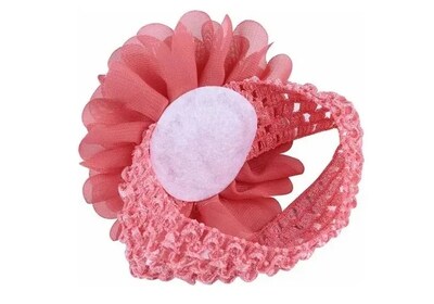 Foto 5 | Diadema Xtellar Elástica Con Flores De Encaje Para Niñas, 18 Colores