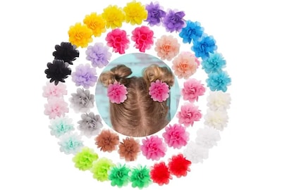 Foto 1 | 40 Xtellar Horquillas Pinzas Pelo Niña Pinza Flor
