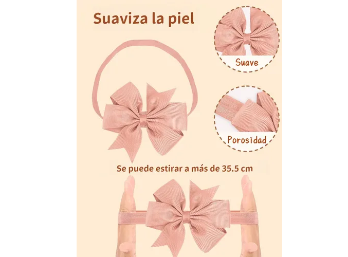 Foto 4 pulgar | Diademas Xtellar De Bebé Niñas Turbante Headwrap Tiaras 40 Colores
