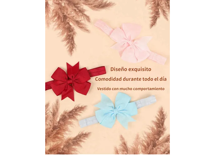Foto 5 | Diademas Xtellar De Bebé Niñas Turbante Headwrap Tiaras 40 Colores