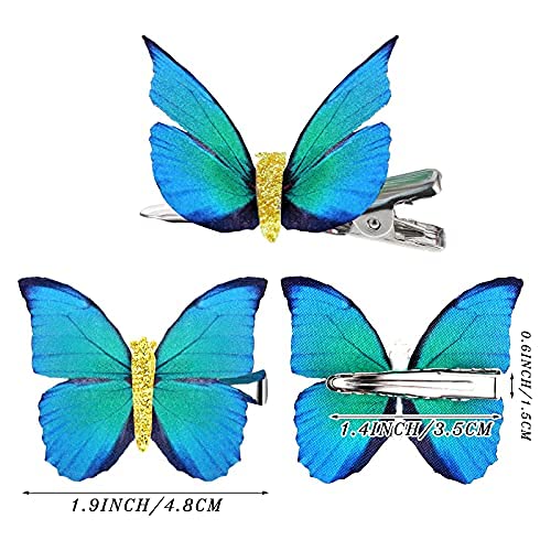 Foto 4 pulgar | Pinzas Para El Pelo Con Forma De Mariposa Boao, 18 Unidades, Broches Con Purpurina - Venta Internacional.